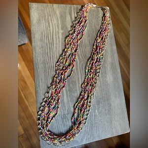 Multicolor Bead Statement Necklace